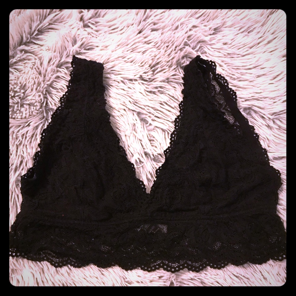 4/$10🌷Black Maurices Lace Bralette sz M/L